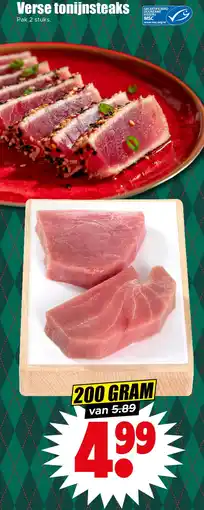 Dirk Verse tonijnsteaks aanbieding