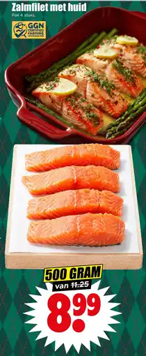 Dirk Zalmfilet met huid aanbieding