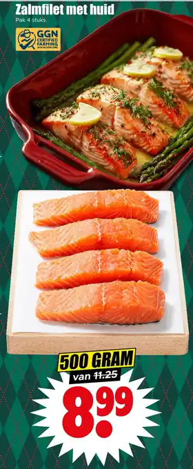 Dirk Zalmfilet met huid aanbieding