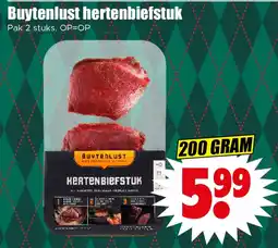 Dirk Buytenlust hertenbiefstuk aanbieding