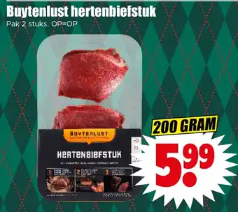 Dirk Buytenlust hertenbiefstuk aanbieding