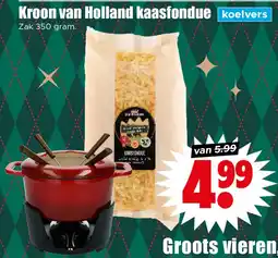 Dirk Kroon van Holland kaasfondue aanbieding