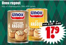 Dirk Unox ragout aanbieding