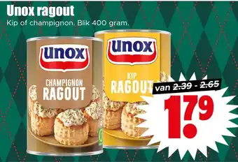 Dirk Unox ragout aanbieding