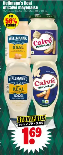 Dirk Hellmann's Real of Calvé mayonaise aanbieding