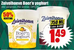 Dirk Zuivelhoeve Boer'n yoghurt aanbieding