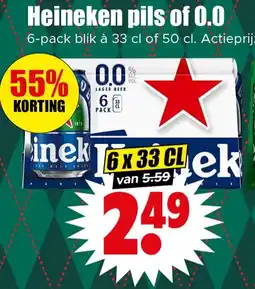 Dirk Heineken 0.0 aanbieding