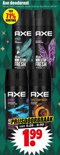 Dirk Axe deodorant aanbieding