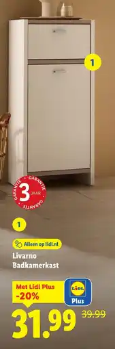 Lidl Livarno Badkamerkast aanbieding