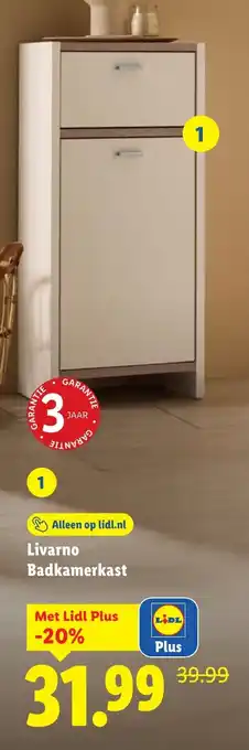 Lidl Livarno Badkamerkast aanbieding