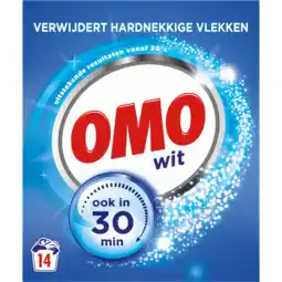 Dirk Omo Poeder wasmiddel wit 14 wasbeurten aanbieding