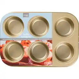 Dirk Non food Bakvorm muffins 26x18.5x3cm goud aanbieding