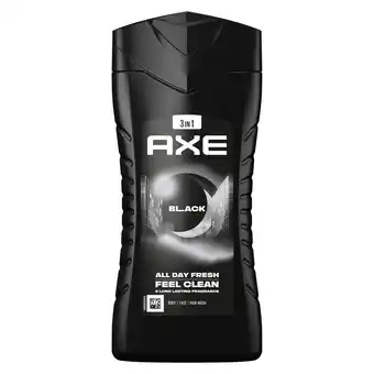 Plein.nl 2+1 gratis: Axe 3-in-1 Douchegel Black 250 ml aanbieding