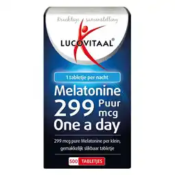 Plein.nl 2+2 gratis: Lucovitaal Melatonine Puur 0.299mg aanbieding