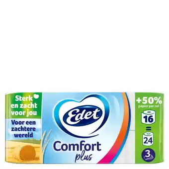 Plein.nl 1+1 gratis: Edet Comfort Plus Toiletpapier 3 aanbieding