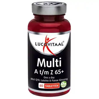 Plein.nl 2+2 gratis: Lucovitaal Multi A-Z 65+ 60 aanbieding