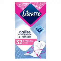 Plein.nl 2+1 gratis: Libresse Regular Inlegkruisjes 32 aanbieding