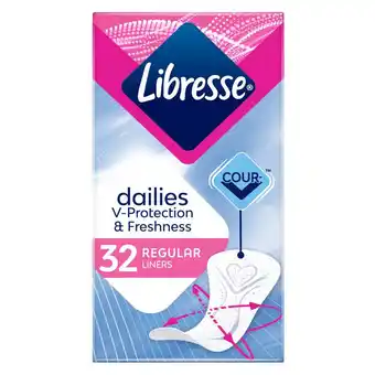 Plein.nl 2+1 gratis: Libresse Regular Inlegkruisjes 32 aanbieding