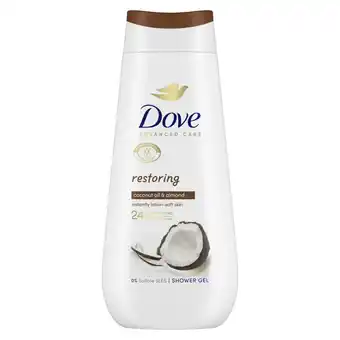 Plein.nl 2+1 gratis: Dove Douchecrème Restoring 225 ml aanbieding