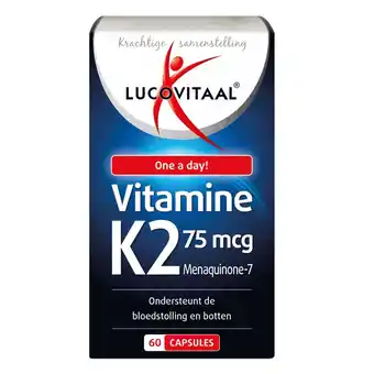 Plein.nl 2+2 gratis: Lucovitaal Vitamine K2 75 mcg 60 aanbieding