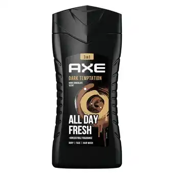 Plein.nl 2+1 gratis: Axe 3-in-1 Douchegel Dark aanbieding