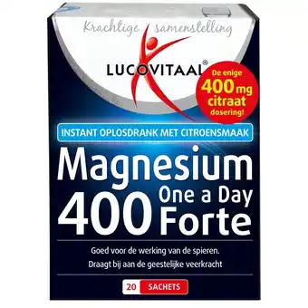 Plein.nl 2+2 gratis: Lucovitaal Magnesium 400 Forte One aanbieding