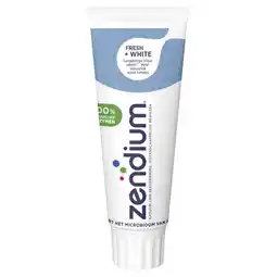 Plein.nl 2+1 gratis: Zendium Tandpasta Fresh+White 75 ml aanbieding