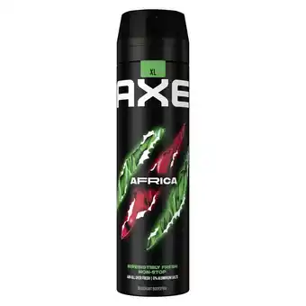 Plein.nl 2+1 gratis: Axe Deodorant Bodyspray Africa 200 aanbieding