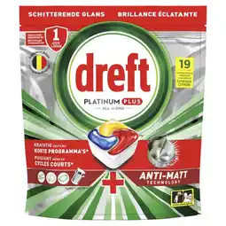 Plein.nl aanbieding2+1 gratis: Dreft Vaatwastabletten Platinum aanbieding