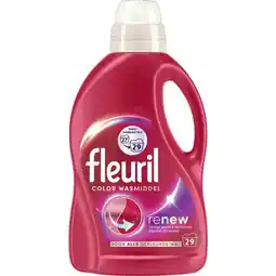 Plein.nl 3+2 gratis: Fleuril Color Wasmiddel 29 aanbieding
