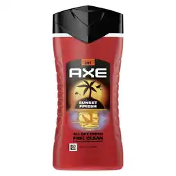 Plein.nl 2+1 gratis: Axe 3-in-1 Douchegel Sunset Fresh aanbieding
