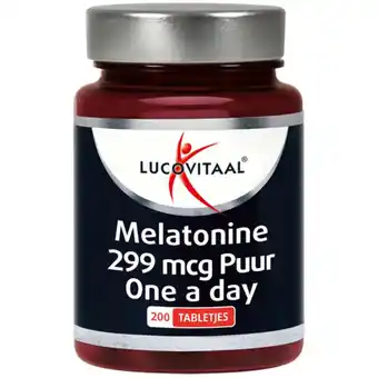 Plein.nl 2+2 gratis: Lucovitaal Melatonine Puur 0,299mcg aanbieding