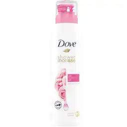 Plein.nl 2+1 gratis: Dove Shower Foam Rose Oil 200 ml aanbieding