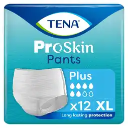 Plein.nl 2+1 gratis: TENA Proskin Pants Plus XL 12 stuks aanbieding