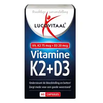 Plein.nl 2+2 gratis: Lucovitaal Vitamine K2 + D3 60 aanbieding