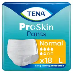 Plein.nl 2+1 gratis: TENA Proskin Pants Normal L 18 aanbieding