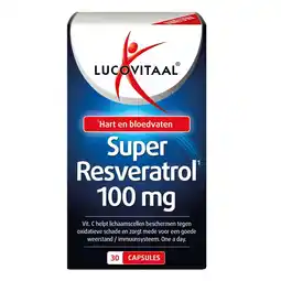Plein.nl 2+2 gratis: Lucovitaal Super Resveratrol 100 mg aanbieding