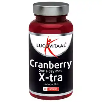 Plein.nl 2+2 gratis: Lucovitaal Cranberry X-tra 30 aanbieding