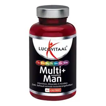 Plein.nl 2+2 gratis: Lucovitaal Multi + Compleet Man 120 aanbieding