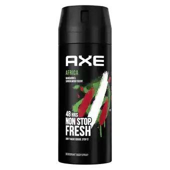 Plein.nl 2+1 gratis: Axe Deodorant Bodyspray Africa 150 aanbieding