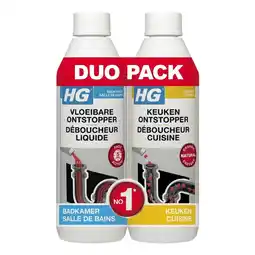 Plein.nl aanbieding1+2 gratis: HG Vloeibare Ontstopper & aanbieding