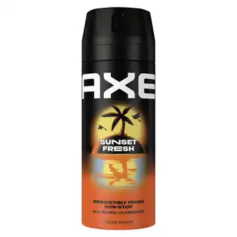 Plein.nl 2+1 gratis: Axe Deodorant Bodyspray Sunset aanbieding