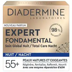 Trekpleister Diadermine Expert Fondamental Nachtcrème aanbieding