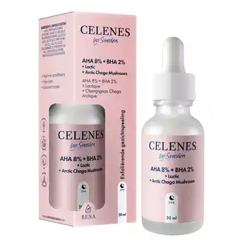 Trekpleister Celenes By Sweden By Sweden AHA 8% + BHA 2% Gezichtspeeling aanbieding