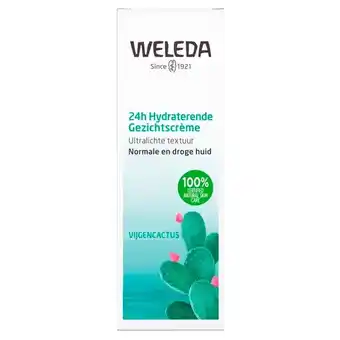 Trekpleister Weleda Hydra+ 48H Hydraterende Gezichtscrème aanbieding