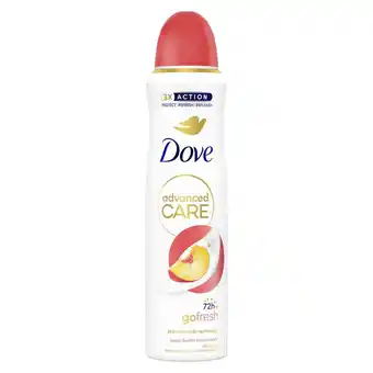 Plein.nl 2+1 gratis: Dove Deodorant Spray Perzik 150 ml aanbieding