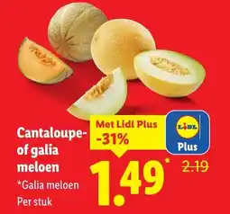 Lidl Cantaloupe of galia meloen aanbieding