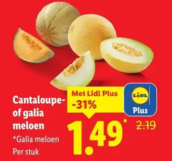 Lidl Cantaloupe of galia meloen aanbieding