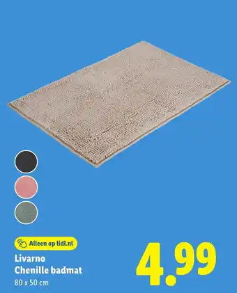 Lidl Livarno Chenille badmat aanbieding