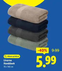 Lidl Livarno Handdoek aanbieding